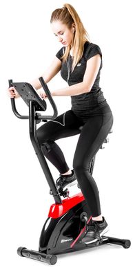 Магнітний велотренажер Hop-Sport HS-2070 Onyx red до 120 кілограмів. Вертикальний. Німеччина 711219913 фото