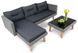 Комплект мебели для сада Imola Графит (Серый). Плетеные из искусственного ротанга для дома или ресторана