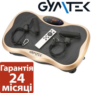 Вібропллатформа + пульт + еспандери Gymtek XP500 / чорно-золота 2087502062 фото