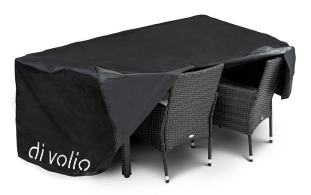 Садовая мебель VERONA 6 + 1 - Черный. Плетеные из искусственного ротанга для дома или ресторана 1174546973 фото
