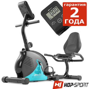 Горизонтальний велотренажер Hop-Sport HS-030L Rapid Бирюза 1146439127 фото