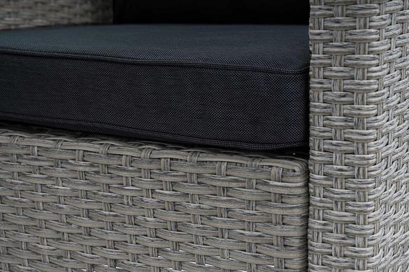 Комплект садовой мебели Genova - Серый / Графит. Плетеные из искусственного ротанга для дома или ресторана 1174571815 фото