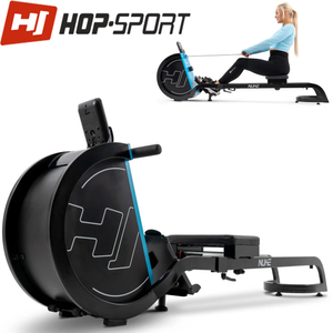 Гребний тренажер Hop-Sport HS-075R Nuke black/blue Маховик 9 кг . Гарантія 2 роки 1697993262 фото