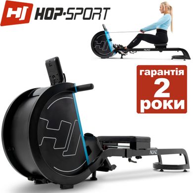 Гребний тренажер Hop-Sport HS-075R Nuke black/blue Маховик 9 кг . Гарантія 2 роки 1697993262 фото