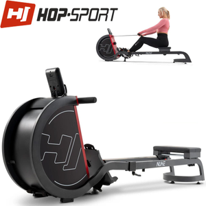 Гребний тренажер Hop-Sport HS-075R Nuke grey/red Маховик 9 кг . Гарантія 2 роки 1697993263 фото