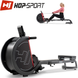 Гребний тренажер Hop-Sport HS-075R Nuke grey/red Маховик 9 кг . Гарантія 2 роки