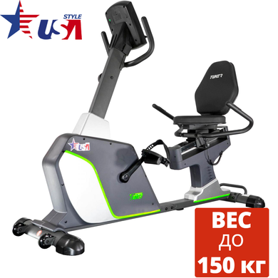Горизонтальний велотренажер USA Style T1500 Fitness Tuner магнітний до 150 кг 1168813588 фото