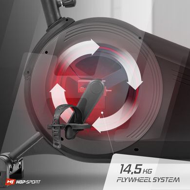 Картинка - Велотренажер HS-100H Solid iConsole+ черный электромагнитный. Германия
