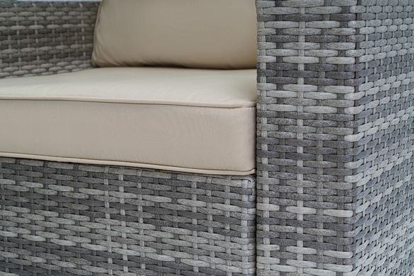 Садовая мебель Prato - Светло-серый / Коричневый. Плетеные из искусственного ротанга для дома или ресторана 1174590917 фото