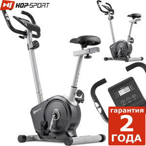 Велотренажер магнитный Hop-Sport HS-2050H Sonic черно / серый. До 120 кг. Маховик 7 кг. 1273774127 фото