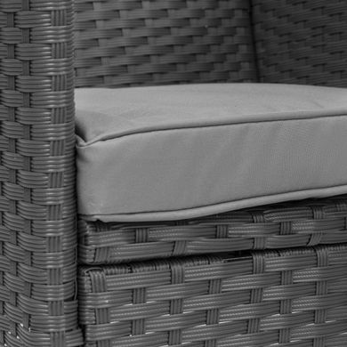 Садовая мебель VERONA 4 + 1 - Серый. Плетеные из искусственного ротанга для дома или ресторана 1174446922 фото