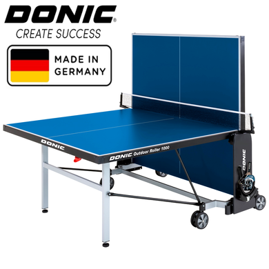 Теннисный стол Donic Outdoor Roller 1000 всепогодный. Германия 230291 фото