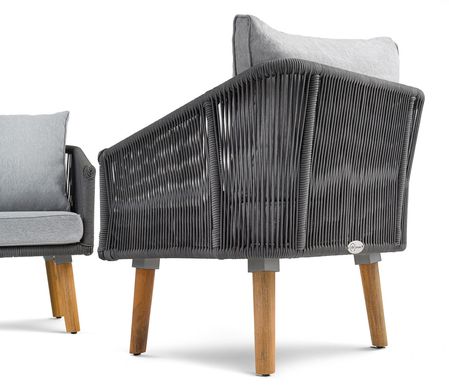 Комплект садовой мебели Matera - Серый / Светло-серый. Плетеные из искусственного ротанга для дома или 1174960917 фото