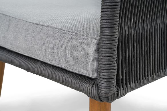 Комплект садових меблів Matera - Сірий / Світло-сірий Плетіння з штучного ротангу 1174960917 фото