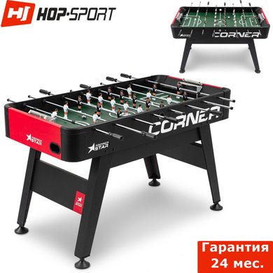 Настольный футбол Hop-sport Corner Черно-красный Гарантия: 24 мес 1485433469 фото