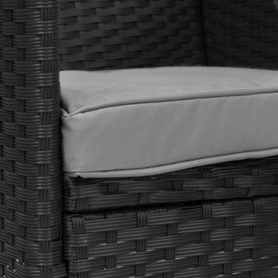 Садовая мебель VERONA 8 + 1 - Черный. Плетеные из искусственного ротанга для дома или ресторана 1175004322 фото