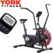 Велотренажер воздушный York Fitness FB300 Черно-красный / вес пользователя: 135 кг