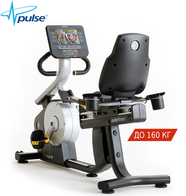 Горизонтальний Велотренажер Pulse Fitness 250G. Електромагнітна. Комерційний. 26 програм. До 160 кг. 1233948242 фото
