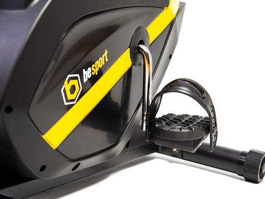 Велотренажер магнітний BeSport BS06B GAINER Чорно-жовтий для будинку. До 124 кг. 1483653307 фото