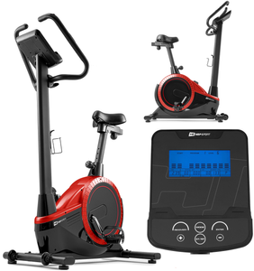 Электромагнитный велотренажер HS-060H Exige black/red до 150 кг. Гарантия 24 мес. 1269 фото