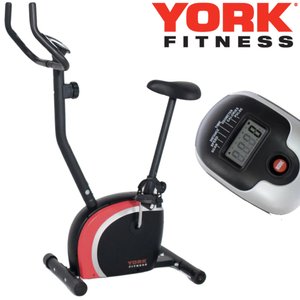 Велотренажер механічний York Fitness Performance Чорно-червоний 2101562893 фото