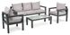 Комплект садовой мебели Brescia 3 - Серый / Светло-серый. Плетеные из искусственного ротанга для дома или