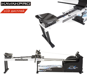 Гребной тренажер эргометр KayakPro Compact Hi-Res. Воздушная. Коммерческий. Складная конструкция. 1235994011 фото