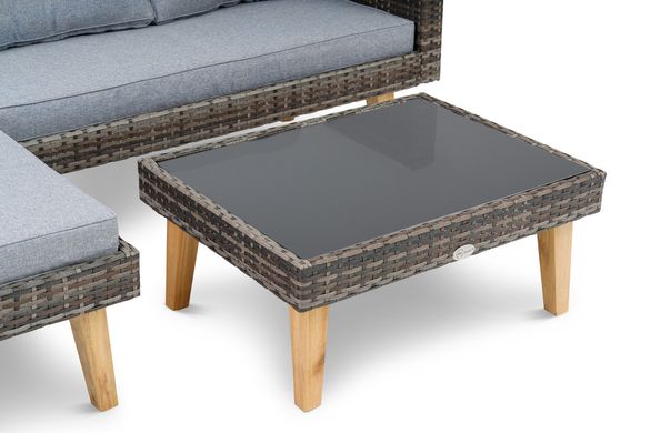 Комплект мебели для сада Imola - Темно-серый. Плетеные из искусственного ротанга для дома или ресторана 1177541706 фото