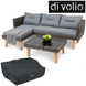Комплект мебели для сада Imola - Темно-серый. Плетеные из искусственного ротанга для дома или ресторана