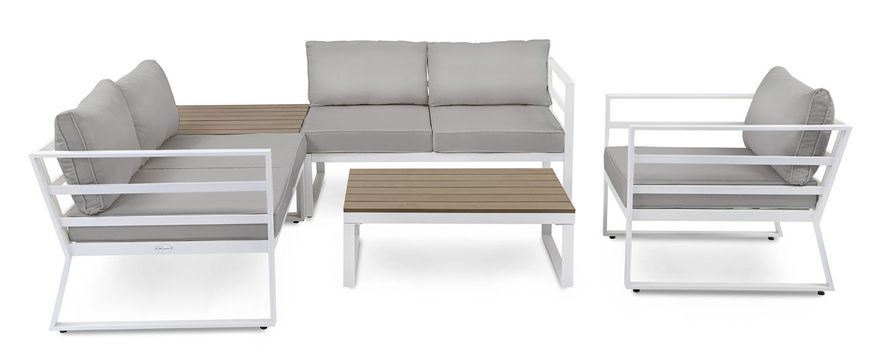 Набор садовой мебели Avola - Белый / Серый. Плетеные из искусственного ротанга для дома или ресторана 1177561556 фото