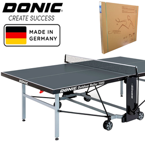 Картинка - Теннисный стол Donic Outdoor Roller 1000 всепогодный. Германия. Антрацит, серый