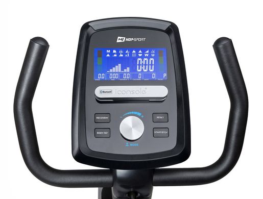Картинка - Горизонтальный велотренажер Hop-Sport HS-070L Helix Blue iConsole+ до 150 кг. Гарантия 24 мес.