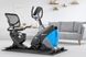 Горизонтальный велотренажер Hop-Sport HS-070L Helix Blue iConsole+ до 150 кг. Гарантия 24 мес.