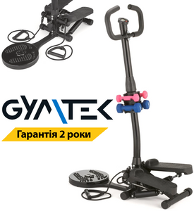 Степпер Gymtek XST1000 с гантелями и твистер в комплекте. Тренажер для дома 1725541308 фото