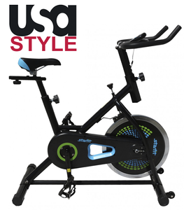Картинка - Велотренажер USA Style SS-BK-301 Колодочный Вертикальный Для дома До 100 кг.