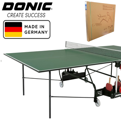 Теннісний стіл Donic Indoor Roller 400 для приміщень. Німеччина. Зелений 1403320758 фото