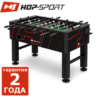 Настольный футбол для офиса и дома Hop-Sport Evolution Black/Red . Д 140 см х Ш 75,5 см х В 86,5 см 813655254 фото