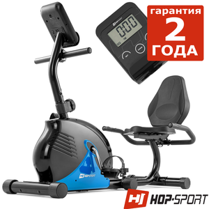 Горизонтальний велотренажер Hop-Sport HS-030L Rapid Blue 1146436185 фото