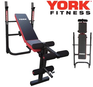 Скамья тренировочная York Fitness ASPIRE 120 складная со стойкой под штангу / Гарантия 2 года 2101706289 фото