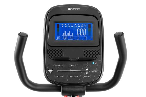 Электромагнитный горизонтальный велотренажер Hop-Sport HS-095L Scale Red До 135 кг. 1105421059 фото