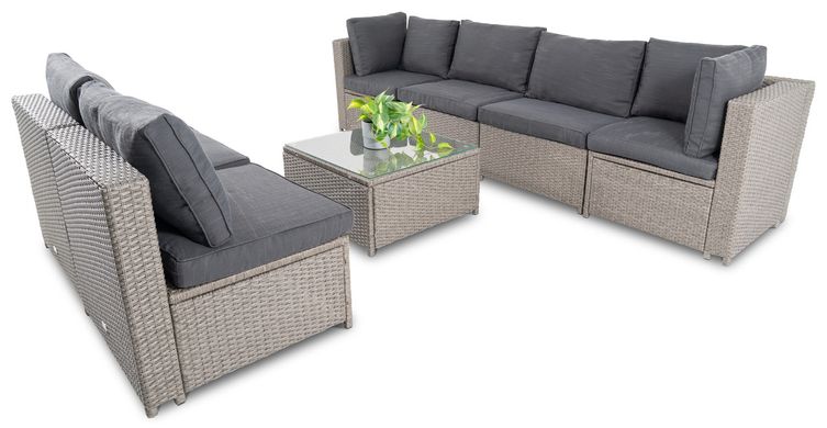 Садовая мебель diVolio Torino Серый.графитовый комплект мебели для сада, дачи Германия. Гарантия 2 года. 1485974149 фото