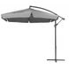 Зонт садовий EMPOLI 300см Сірий + Основа садового парасольки