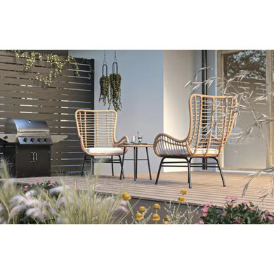 Набор садовой мебели Di Volio Sorrento стол и 2 стула бежевый/светло-серый / Германия 2078281190 фото