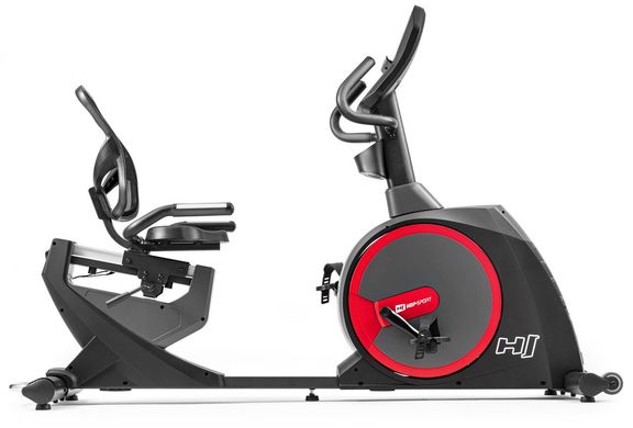 Картинка - Горизонтальный велотренажер Hop-Sport HS-300L Canion Электромагнитный До 160 кг. Маховик 24 кг.