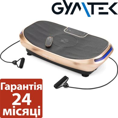 Виброплатформа Gymtek 4D + пульт + эспандеры XP900 черно-золотая . 2087487222 фото