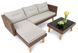 Комплект меблів для садів Imola - Коричневий. Плетіння з штучного ротанга для будинку або ресторану